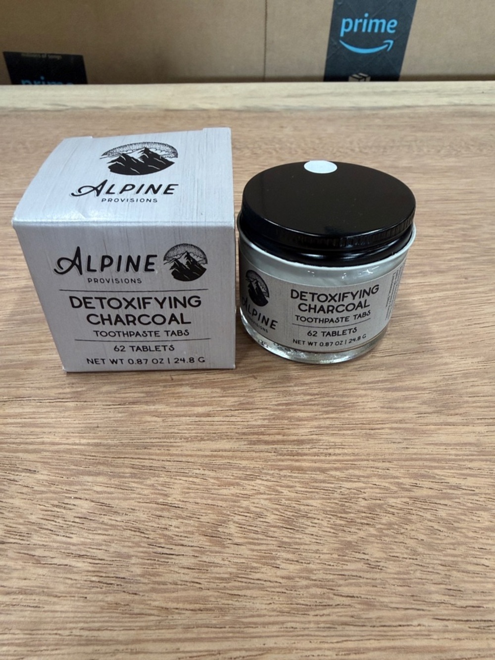 Detoxifying‎ Charcoal Toothpaste Tabs - Black